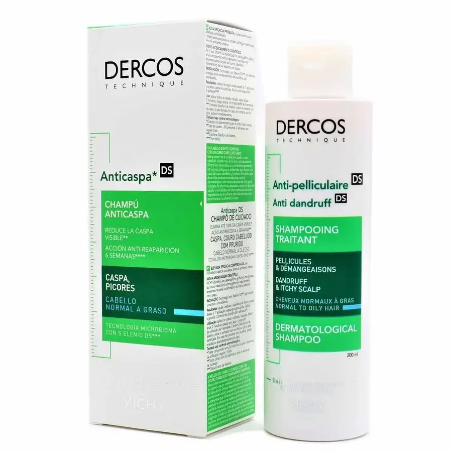 Vichy Dercos Anticaspa DS Shampoo Normal a Graso 200mL